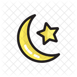 Star And Moon Icon Of Colored Outline Style Available In Svg Png Eps Ai Icon Fonts