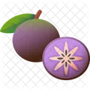 Star Apple Fruit Exotic Icon