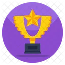 Trophy Triumph Star Award Icon