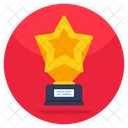 Trophy Triumph Star Award Icon