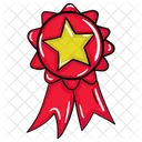 Star Badge Ribbon Badge Fabric Badge アイコン