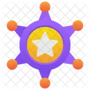 Star Star Badge Sheriff Icon