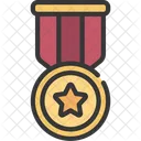 Star Circle Medal Army Medal Medal Icon