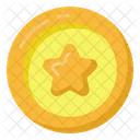 Poker Chip Casino Chip Star Coin Icon