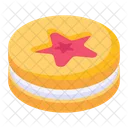 Cream Cookie Star Cookie Biscuit Icon