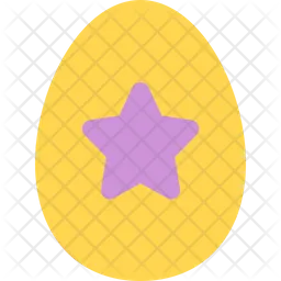 Star Decoration Egg  Icon