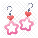 Star Earrings Adornment Jewellery Icon