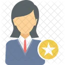 Star Employee Feeback Ranking Icon