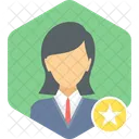 Star Employee Vector Illustration Icône