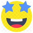Star eyes emoji  Icon