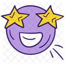 Star Eyes Emoji Expression Icon