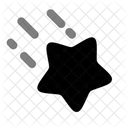 Star Fall Minimalistic Icon