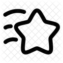 Star Fall Minimalistic Icon