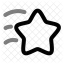 Star Fall Minimalistic Icon