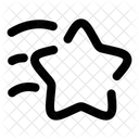 Star Fall Minimalistic Icon