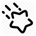 Star Fall Minimalistic Icon