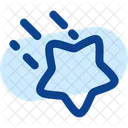 Star Fall Minimalistic Icon