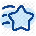 Star Fall Minimalistic Icon
