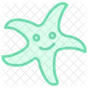 Star Fish Color Outline Icon 아이콘