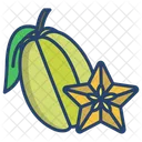 Star Fruit Fruit Food Icon