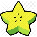 Star Fruit Carambola Cut Fruit Healthy Icon