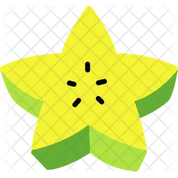 Star Fruit Carambola Cut  Icon