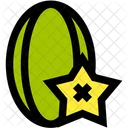 Star Fruit Fruit Tropical Icon