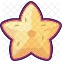 Exotic Fruit Starfruit Tropical Charm Icône