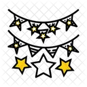 Stars Garland Decoration Icon