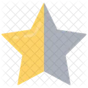 Star Half Unlike Unfavorite Icon