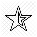 Star Half Sharp Icon