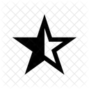 Star Half Sharp Icon