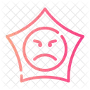 Star Angry Face Icon