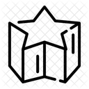 3 D Star L Icon