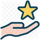 Star In Hand Star Hand Icon