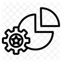 Star in setting with chart  Icon