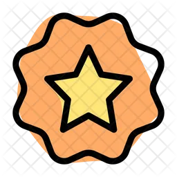 Star Label  Icon