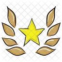 Star Laurel Star Glory Star Wreathe Icon