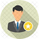 Star Male Employee Male Rate Icon