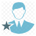 Star Male Employee Employee Star Icon