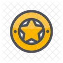 Star Medal Award Badge Achievement Icon