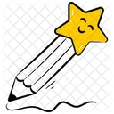 Writing Tool Star Pencil Stationery Icon