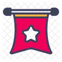 Star Pennant Medal Seller Pennant Flag Icon