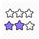 星評価、星、eコマース アイコン
