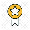 Star Ribbon Ribbon Badgesvg Icon