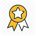 Star Ribbon Ribbon Badgesvg Icon