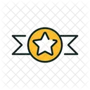 Star Ribbon Ribbon Badge Icon