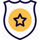 Star Circle Shield Medal Icon