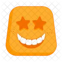 Star Struck Emoji Face Icon