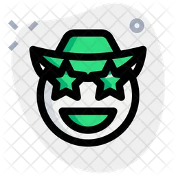Star Struck Cowboy Emoji Icon